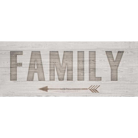 Carved Family Black Modern Wood Framed Art Print with Double Matting by Allen, Kimberly