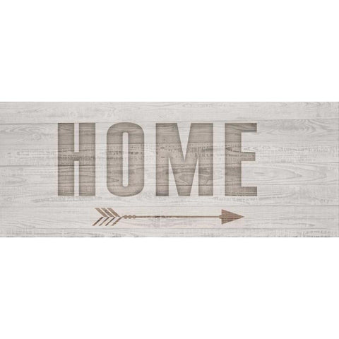 Carved Home White Modern Wood Framed Art Print by Allen, Kimberly