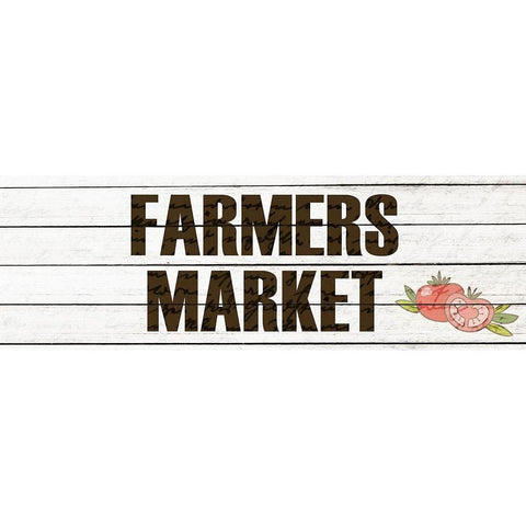 Farmers Market 1 Black Modern Wood Framed Art Print with Double Matting by Kimberly, Allen