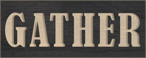Gather Black Ornate Wood Framed Art Print with Double Matting by Kimberly, Allen
