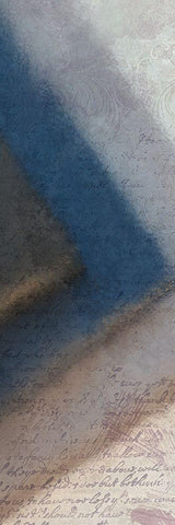 Colbalt Corner B White Modern Wood Framed Art Print with Double Matting by Kimberly, Allen