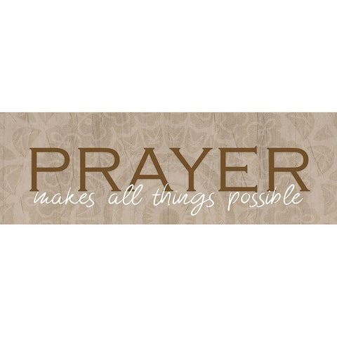 Prayer Black Modern Wood Framed Art Print by Kimberly, Allen