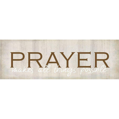 Prayer v2 White Modern Wood Framed Art Print by Kimberly, Allen