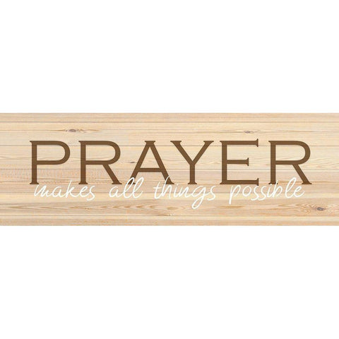 Prayer  White Modern Wood Framed Art Print by Kimberly, Allen