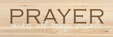Prayer  White Modern Wood Framed Art Print with Double Matting by Kimberly, Allen