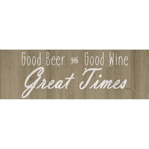 Great Time v2 White Modern Wood Framed Art Print by Kimberly, Allen