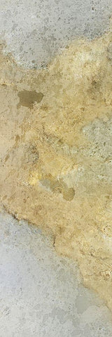 Golden Stream A White Modern Wood Framed Art Print with Double Matting by Kimberly, Allen