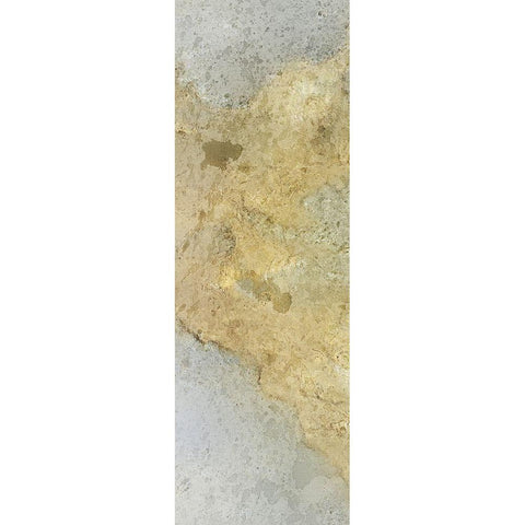 Golden Stream A Black Modern Wood Framed Art Print by Kimberly, Allen