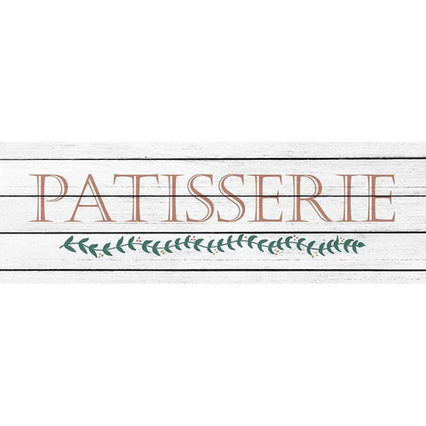 Patisserie Black Modern Wood Framed Art Print with Double Matting by Kimberly, Allen