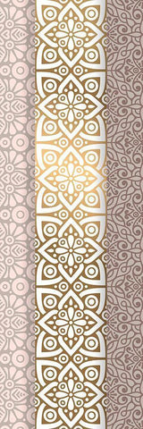 Ornamental A White Modern Wood Framed Art Print with Double Matting by Kimberly, Allen