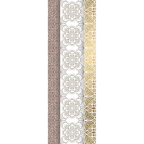 Ornamental B White Modern Wood Framed Art Print by Kimberly, Allen