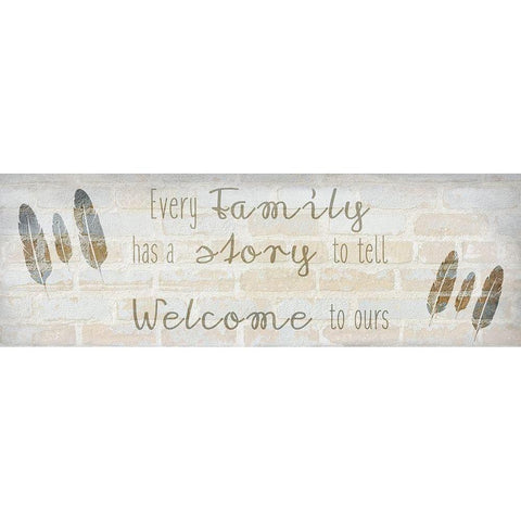 Family Time 6b Black Modern Wood Framed Art Print by Kimberly, Allen