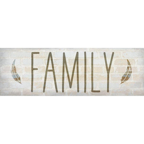 Family Time 1 Black Modern Wood Framed Art Print with Double Matting by Kimberly, Allen