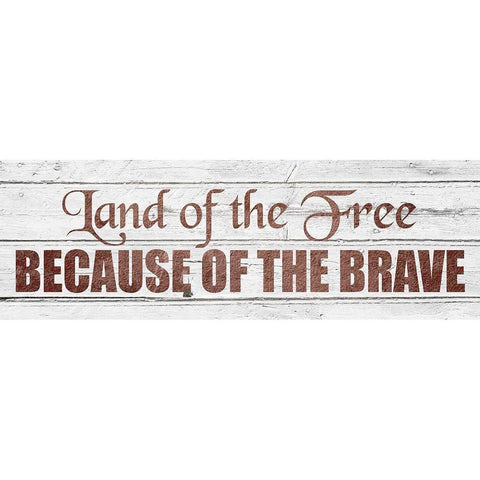 Land of the Free Gold Ornate Wood Framed Art Print with Double Matting by Kimberly, Allen