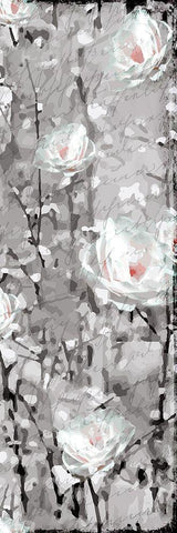 Blooming in White 2 White Modern Wood Framed Art Print with Double Matting by Kimberly, Allen