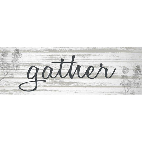 Gather White Modern Wood Framed Art Print by Allen, Kimberly