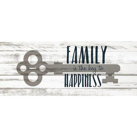 The Key to Happiness Gold Ornate Wood Framed Art Print with Double Matting by Kimberly, Allen