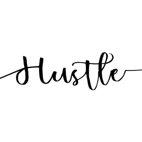 Hustle 9 White Modern Wood Framed Art Print by Kimberly, Allen