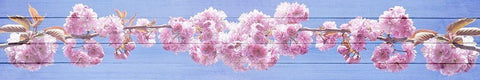 Pink Blossoms Black Ornate Wood Framed Art Print with Double Matting by Kimberly, Allen