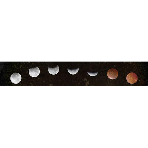 Moons Black Modern Wood Framed Art Print by Kimberly, Allen