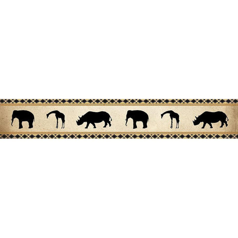 On Safari Gold Ornate Wood Framed Art Print with Double Matting by Kimberly, Allen