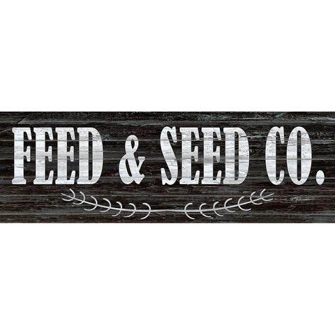 Feed and Seed Co Gold Ornate Wood Framed Art Print with Double Matting by Kimberly, Allen