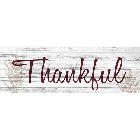 Thankful Black Modern Wood Framed Art Print by Kimberly, Allen