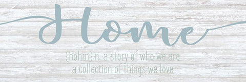 Home White Modern Wood Framed Art Print with Double Matting by Kimberly, Allen