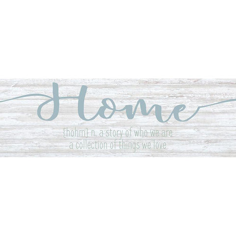 Home Black Modern Wood Framed Art Print by Kimberly, Allen