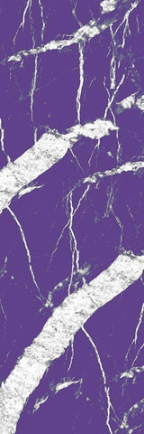 Violet Streams 1 White Modern Wood Framed Art Print with Double Matting by Kimberly, Allen