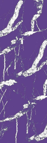 Violet Streams 2 White Modern Wood Framed Art Print with Double Matting by Kimberly, Allen
