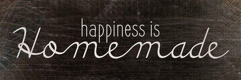Happiness is Homemade Black Ornate Wood Framed Art Print with Double Matting by Kimberly, Allen