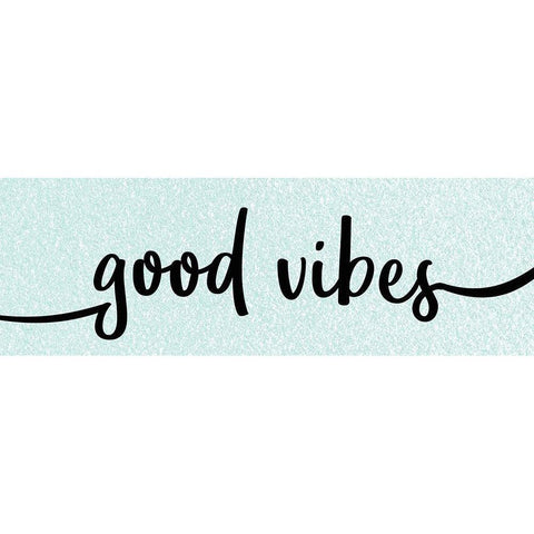 Good Vibes White Modern Wood Framed Art Print by Kimberly, Allen