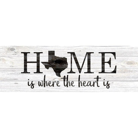 Texas Home White Modern Wood Framed Art Print by Kimberly, Allen