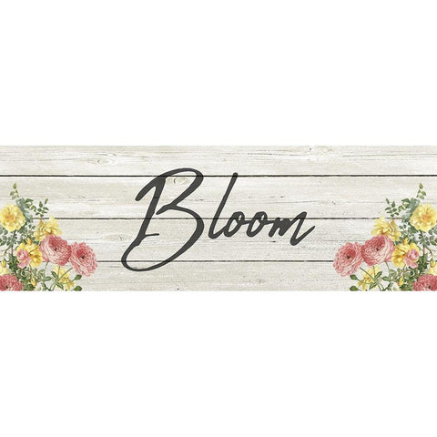 Bloom Black Modern Wood Framed Art Print by Kimberly, Allen