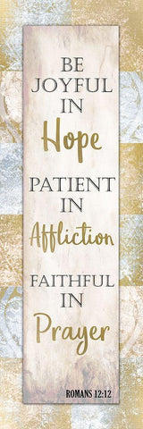 Hope Affliction Prayer White Modern Wood Framed Art Print with Double Matting by Kimberly, Allen
