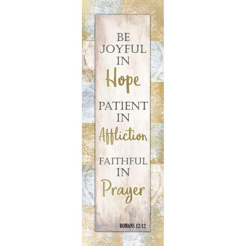 Hope Affliction Prayer Gold Ornate Wood Framed Art Print with Double Matting by Kimberly, Allen