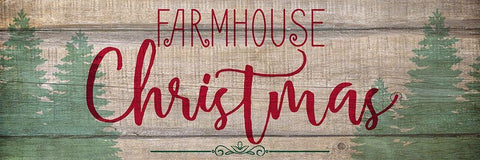 Farmhouse Christmas Black Ornate Wood Framed Art Print with Double Matting by Kimberly, Allen