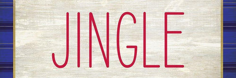 JINGLE Black Ornate Wood Framed Art Print with Double Matting by Kimberly, Allen