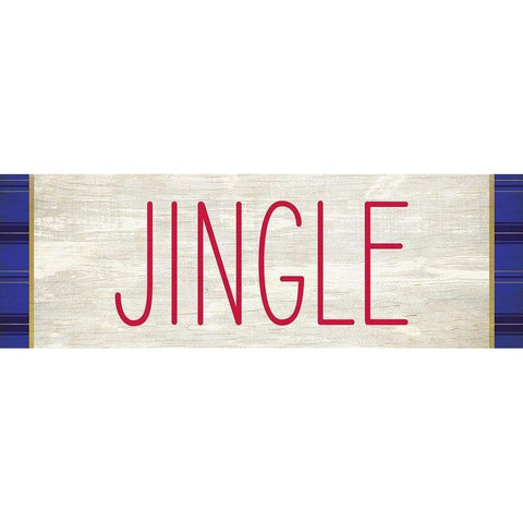 JINGLE Black Modern Wood Framed Art Print by Kimberly, Allen