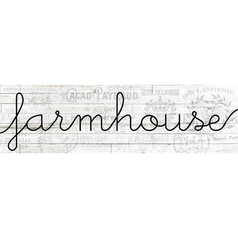 Farmhouse Black Modern Wood Framed Art Print with Double Matting by Kimberly, Allen