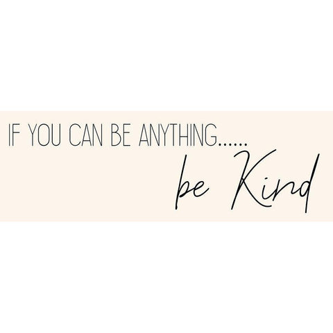 Be Kind Gold Ornate Wood Framed Art Print with Double Matting by Kimberly, Allen