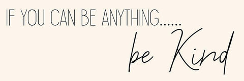 Be Kind Black Ornate Wood Framed Art Print with Double Matting by Kimberly, Allen