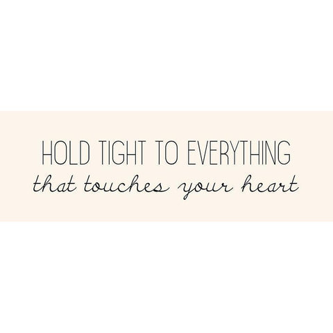 Hold Tight White Modern Wood Framed Art Print by Kimberly, Allen