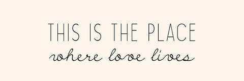 Where Love Lives Black Ornate Wood Framed Art Print with Double Matting by Kimberly, Allen