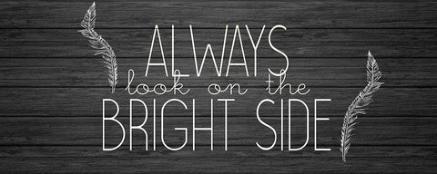 Bright Side White Modern Wood Framed Art Print with Double Matting by Kimberly, Allen