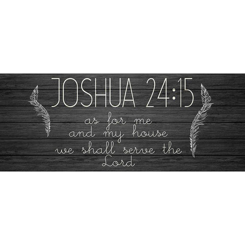 Joshua 24 15 Gold Ornate Wood Framed Art Print with Double Matting by Kimberly, Allen