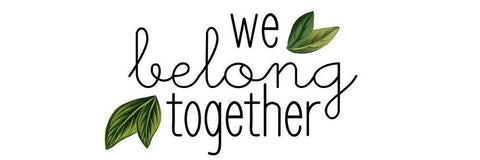 We Belong Together Black Ornate Wood Framed Art Print with Double Matting by Kimberly, Allen