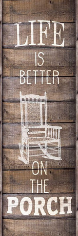 Life is Better Black Ornate Wood Framed Art Print with Double Matting by Kimberly, Allen