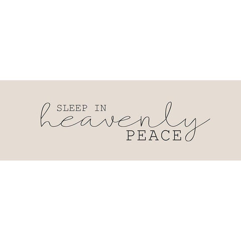 Heavenly Peace Black Modern Wood Framed Art Print by Kimberly, Allen